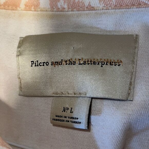 ANTHROPOLOGIE Pilcro Printed Trucker Jacket-L - Picture 8 of 10